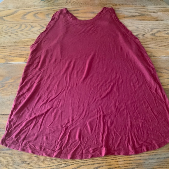 HELEN HSU earthy berry rayon/spandex A line tank top/XL - Picture 4 of 4